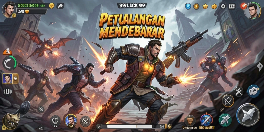 Gameplay dinamis dan penuh aksi di 99LUCK99.