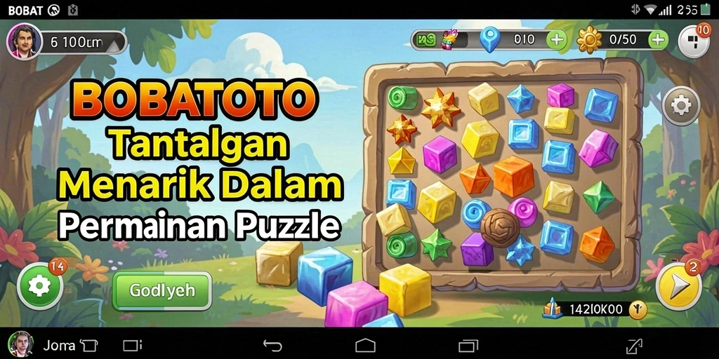 Tampilan gameplay menantang di BOBATOTO yang penuh puzzle.