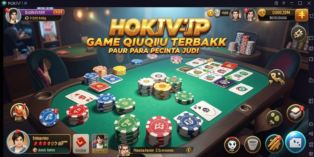 Tampilan gameplay seru HOKIVIP dalam permainan QiuQiu.