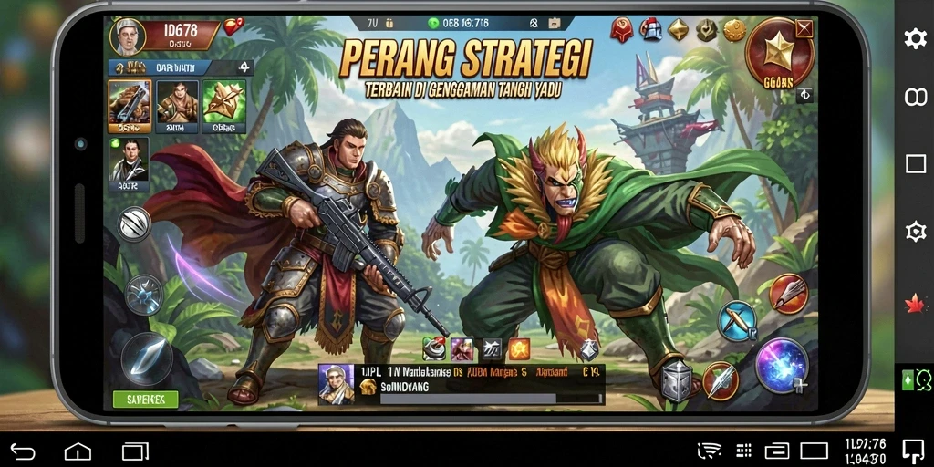 Tampilan gameplay strategi dalam ID678 yang mendebarkan dan penuh perhitungan.