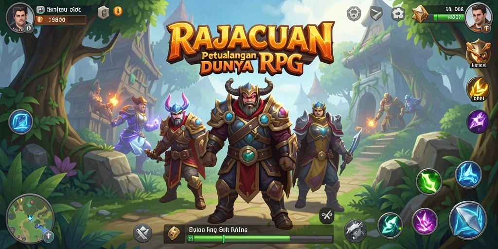 Screenshot menunjukkan aksi seru dalam gameplay RAJACUAN.
