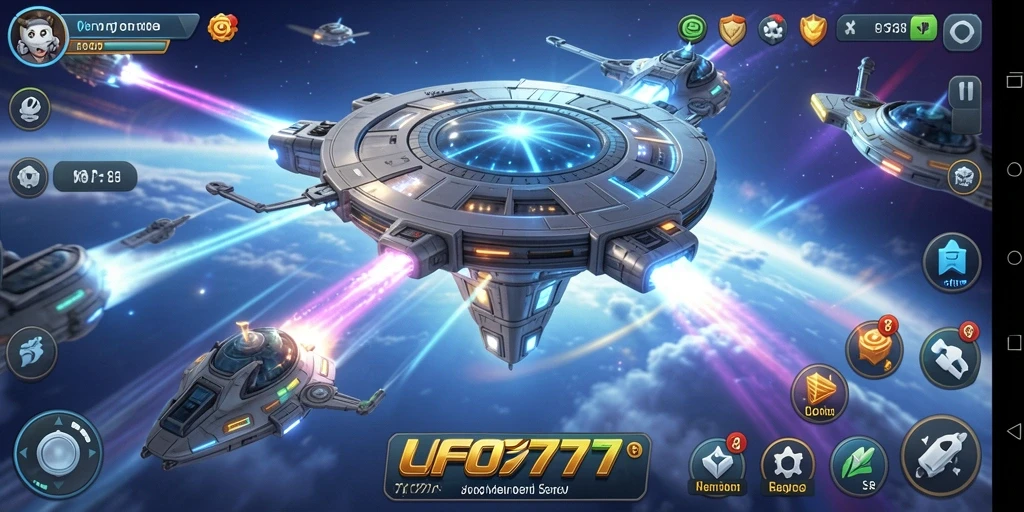 Gameplay menantang dan seru dalam UFO777.