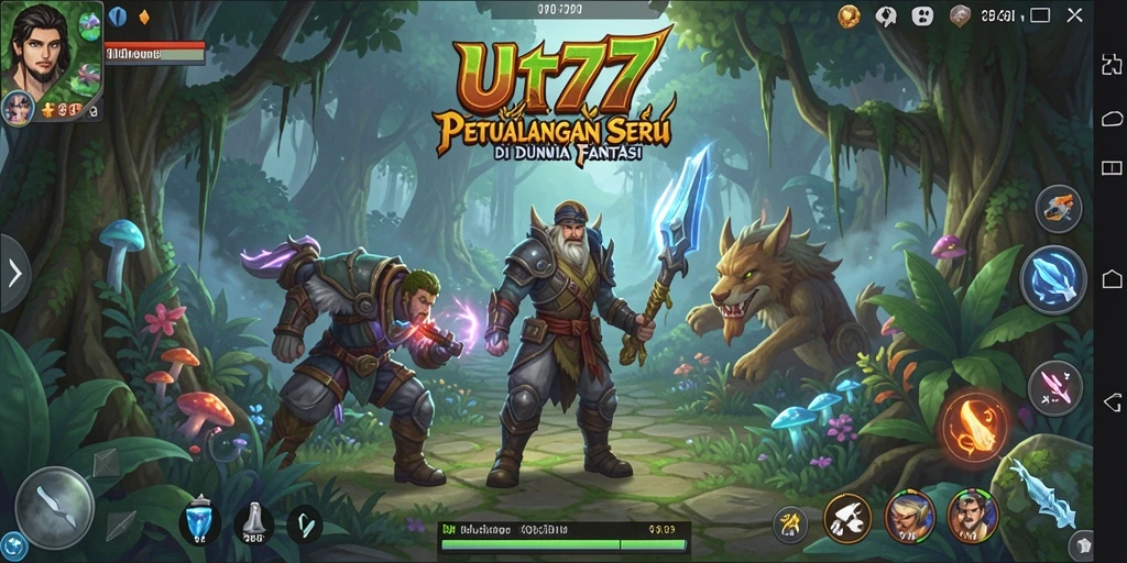 Screenshot UT77 menampilkan momen epik dalam petualangan.